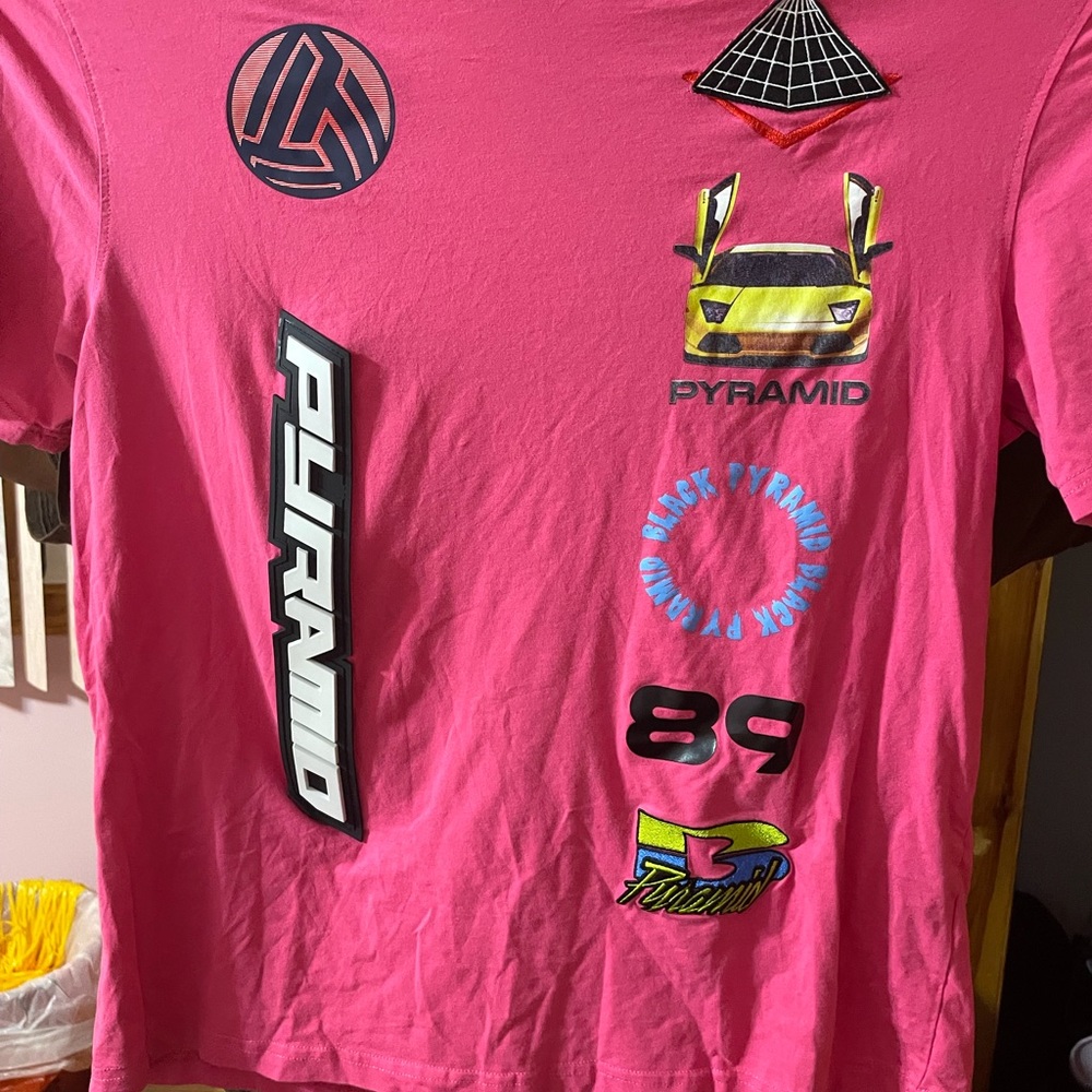 Black Pyramid Pink Tee